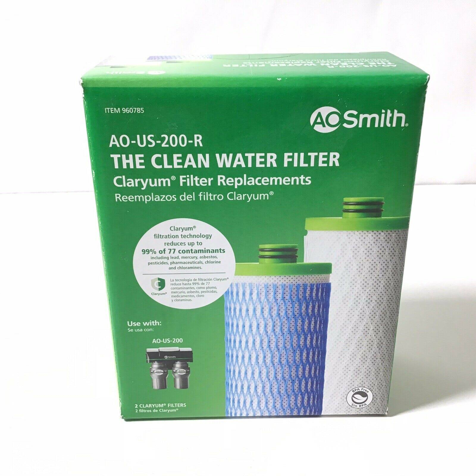 AO Smith AO-US-200-R The Clean Water Filter Replacements Claryum Sealed New