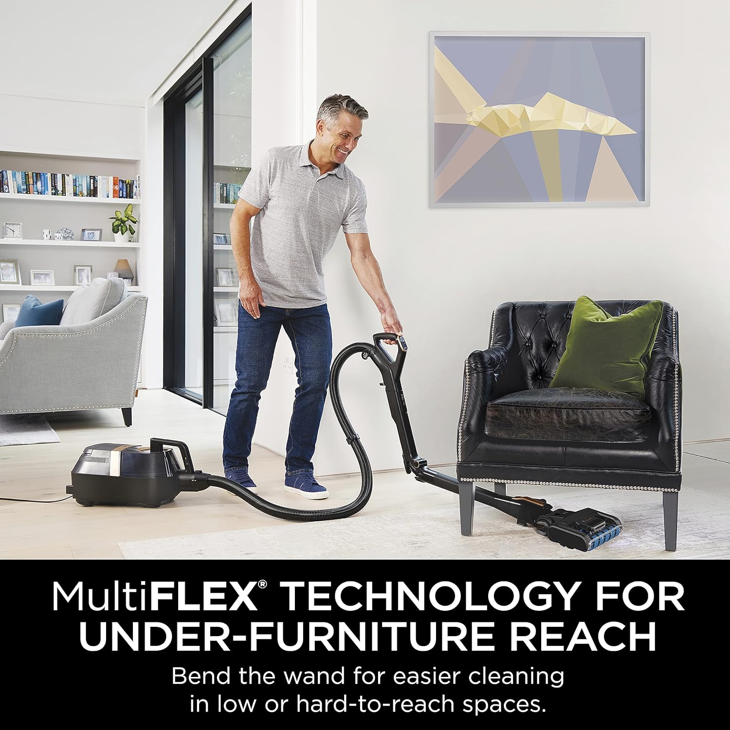 Shark CZ2001 Canister Vacuum Vertex Bagless Corded with Self-Cleaning Brushroll & DuoClean PowerFins, Black/Copper, Placeholder - Image 4