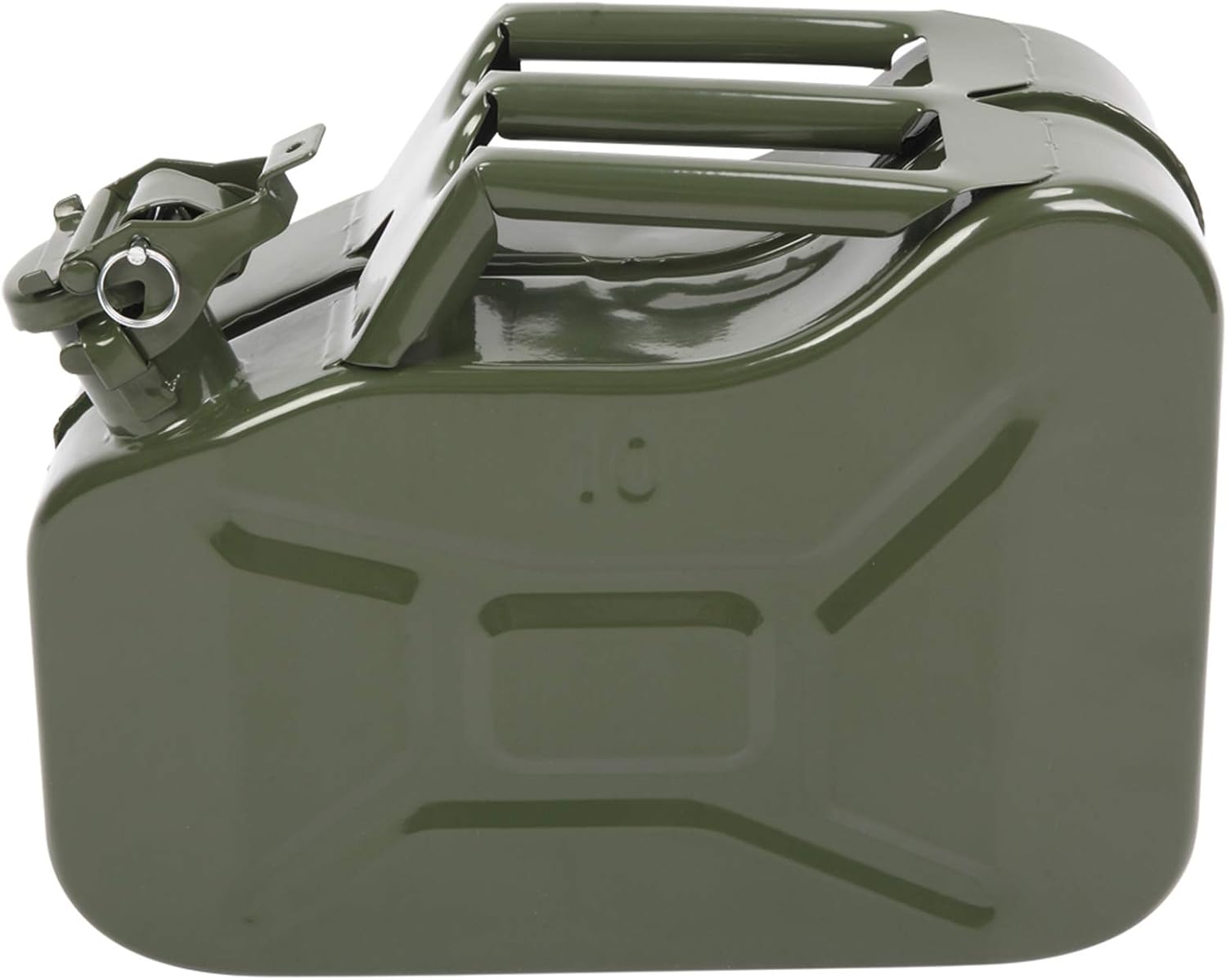 Portable 10L 2.5 Gallon Metal Gas-Fuel Cold-rolled Plate-Diesel Tank Bucket with Pipe US(Green 1) - Image 7