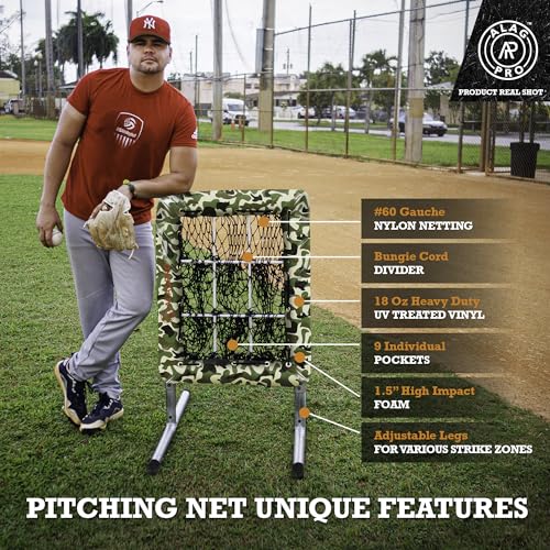ALAGPRO? The Original 9 Hole Pitching Net with Strike Zone Pocket | Pitching Target for Baseball & Softball Pitchers - Image 18