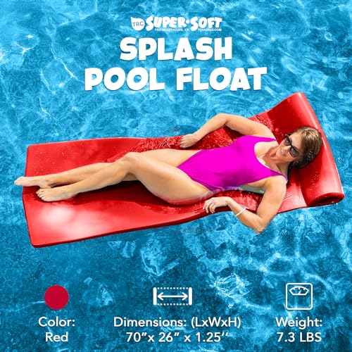 TRC Recreation Foam Swimming Pool Float, Floating Water Lounger, Splash 1.25?? - Image 3